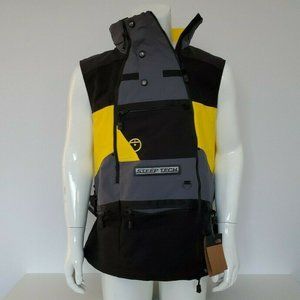THE NORTH FACE STEEP TECH APOGEE WATERPROOF HOOD SKI VEST Yellow/Black sz M